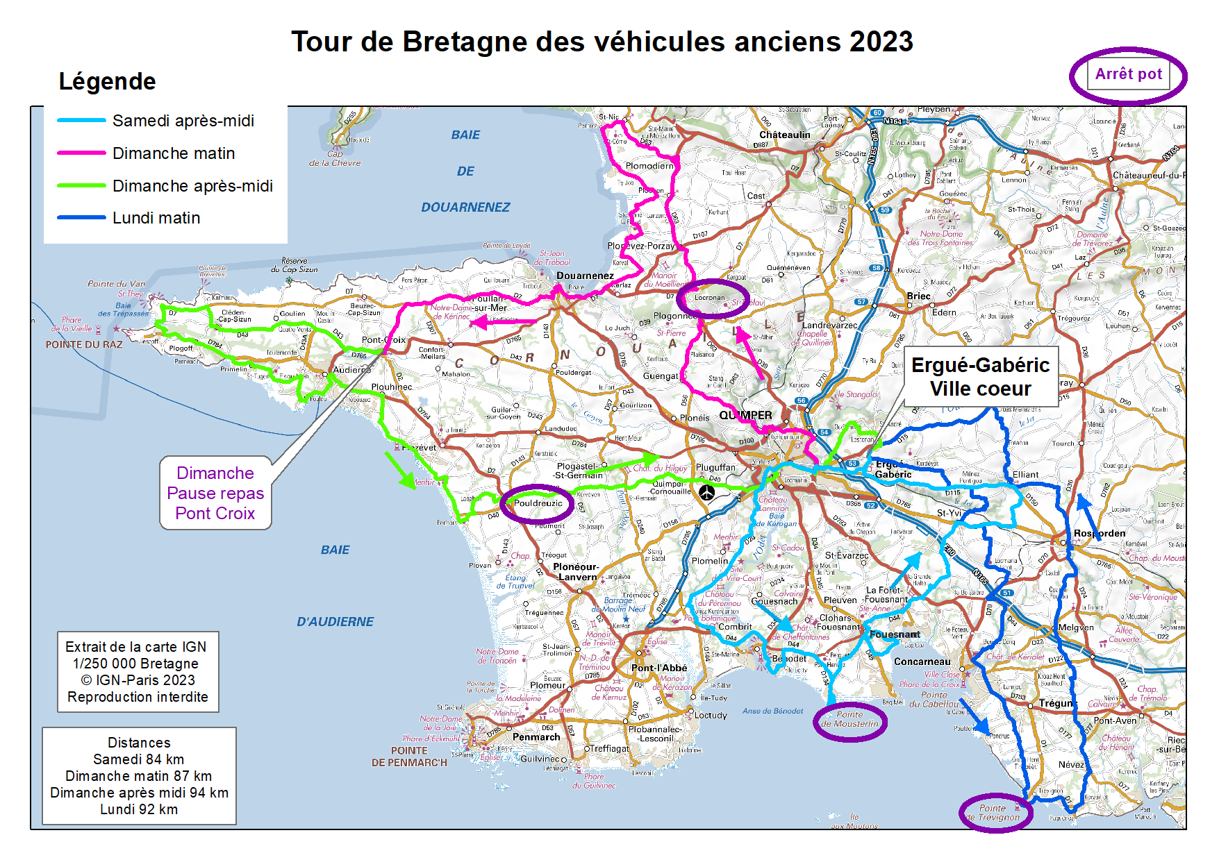 A.B.V.A. Itinéraires du Tour de Bretagne